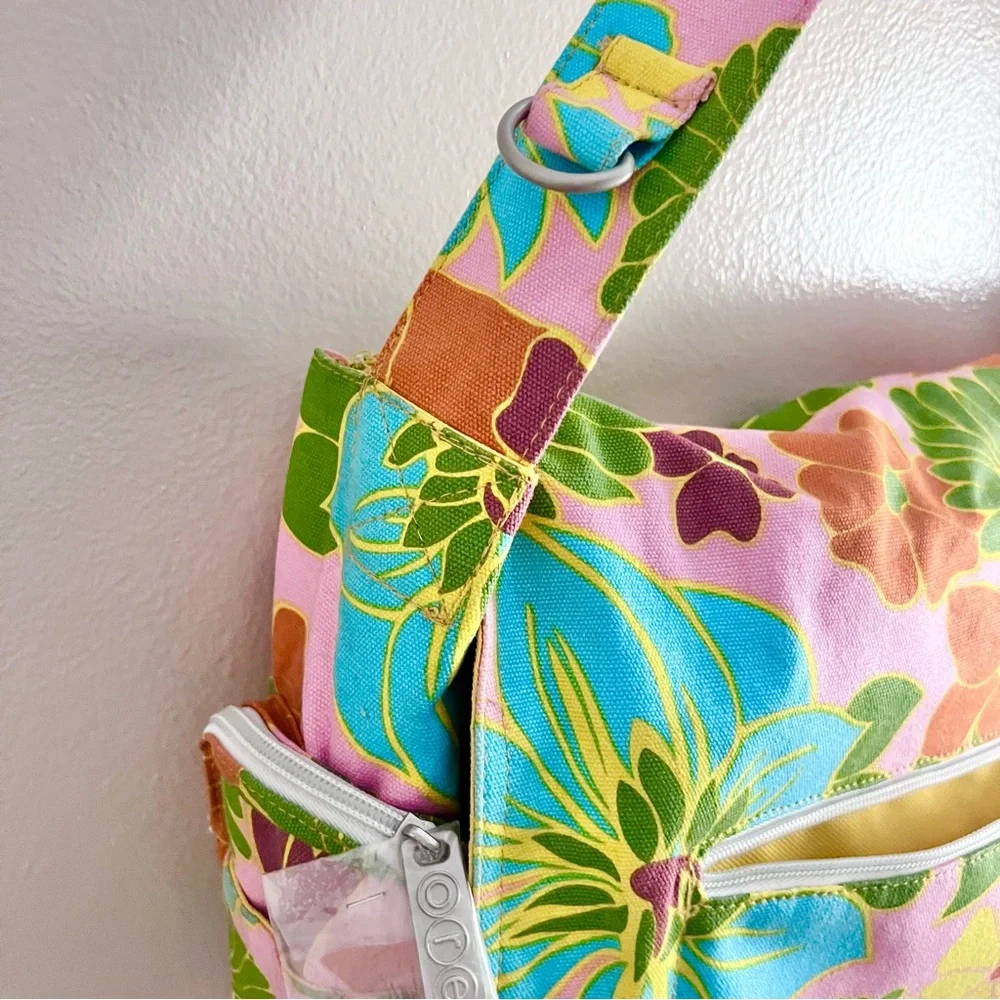 SugarBooger By ORE Floral Canvas Diaper Bag